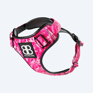 Шлейка для собак BullyBillows Premium Dog Harness v2.0 CAMO Bubblegum 9029 фото