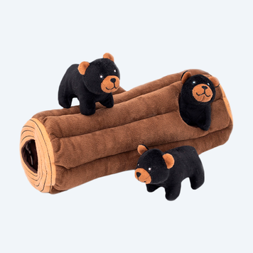 Мягкая игрушка для собак ZippyPaws &ndash; Black Bear Log 7188 фото