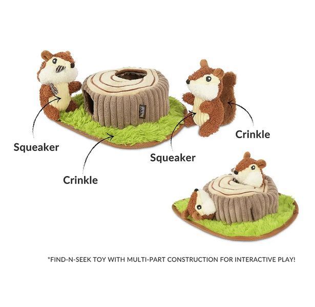 Іграшка для собак Chippy and Cheeks the Chipmunks Forest Friends Pet Play 12409 фото