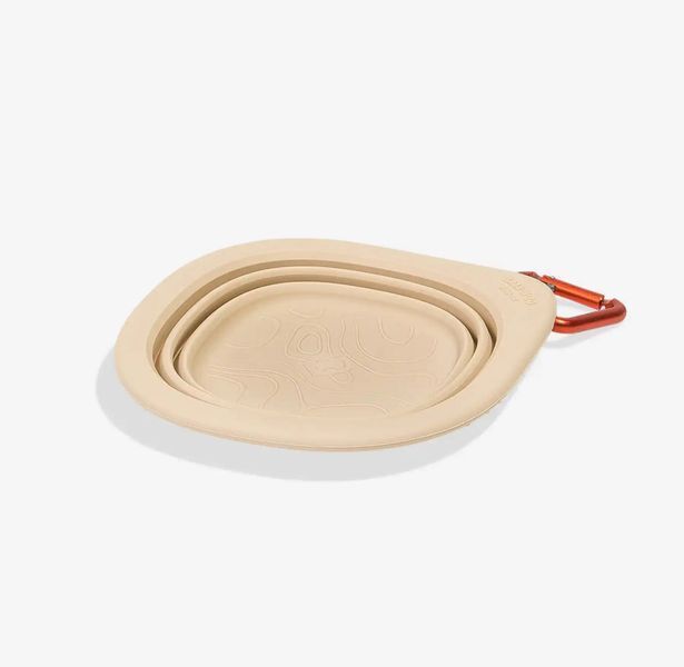 Дорожня складна миска для собак Zee.Dog - Go Bowl Biscotti 11858 фото
