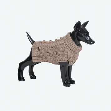 Светр для собак Paikka Handmade Knit Taupe 7969 фото