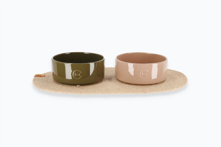 Керамічна миска для собак Bowl Beige - Harley and Cho 14190 фото