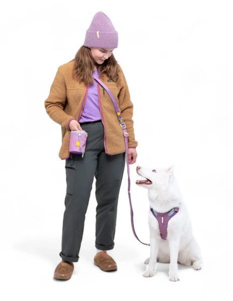 Поводок-перестёжка Woolly Wolf Roam Adjustable Leash Mauve Mix