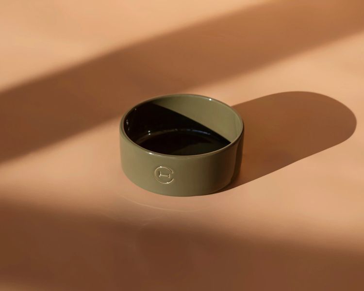 Керамічна миска для собак Bowl Olive - Harley and Cho 14196 фото