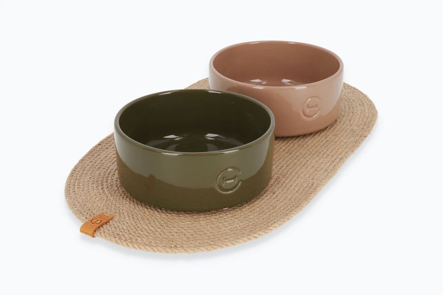 Керамічна миска для собак Bowl Olive - Harley and Cho 14196 фото