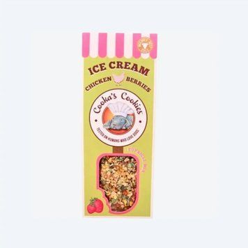 Натуральне морозиво для собак Cooka`s Cookies Курка з полуницею та кокосом 100 г 10325 фото
