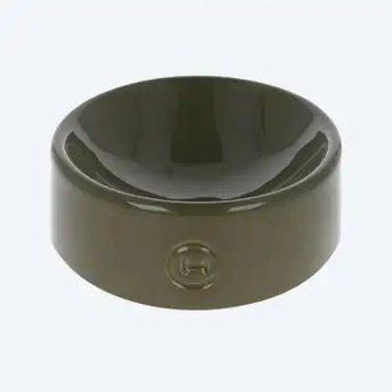 Керамічна миска для тварин із сферичним дном Bowl Olive - Harley and Cho 13623 фото