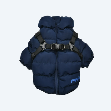 Тепла курточка для собак Puppia Soft Jumper PAUD-JM1676 Navy 8899 фото