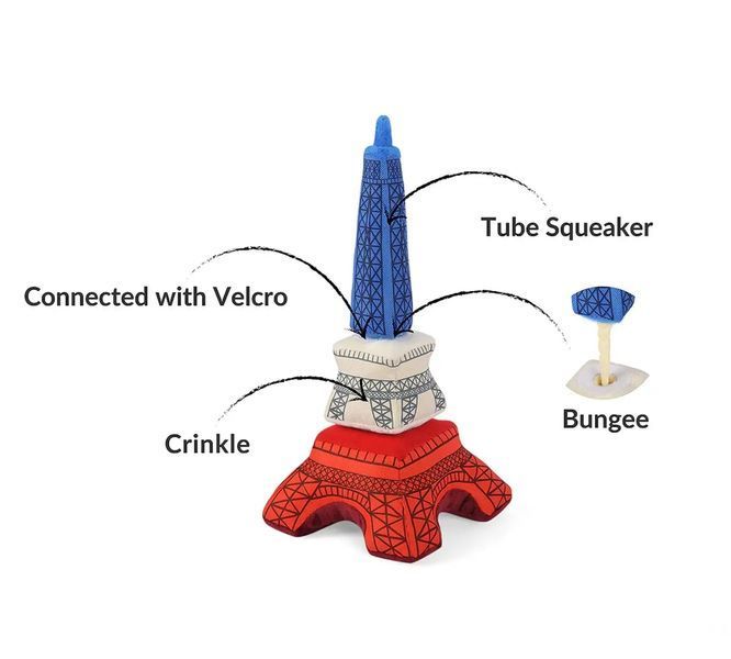 Игрушка для собак Totally Touristy - Eiffel Tower Pet Play 12464 фото