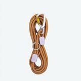 Повідець Long Rope Leash Woolly Wolf Terracotta &ndash; 600 см