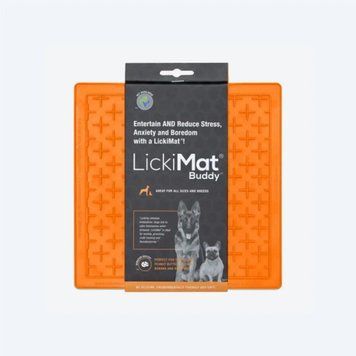 LickiMat Buddy лизальний килимок для ласощів Orange 12059 фото