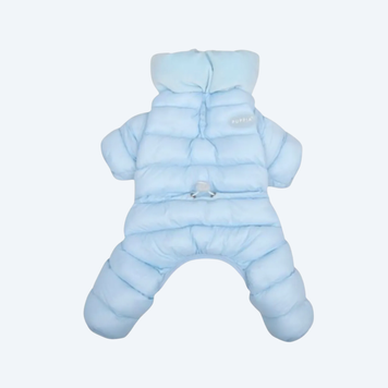 Комбінезон для собак Puppia Velour Soft All-in-One Jumper (Blue) 7210 фото