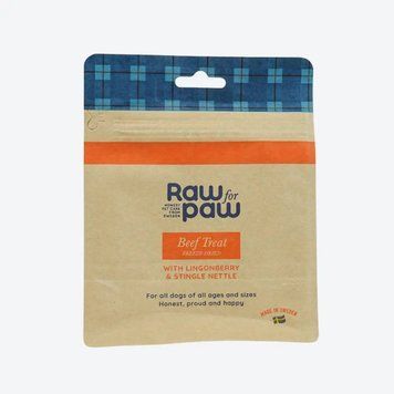 Сублімовані Ласощі для собак з Яловичини, брусниці та кропиви Freeze-Dried Raw for Paw, 50 грамів 11009 фото