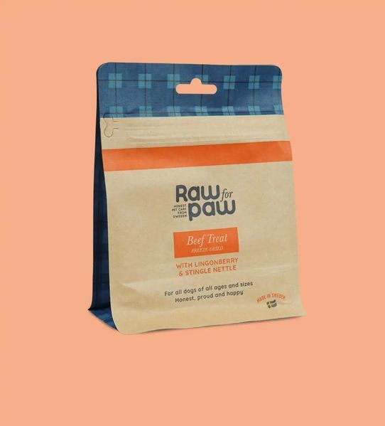 Сублимированные Лакомство для собак Raw for Paw из Говядины, брусники и крапивы Freeze-Dried Дропсы, палочки, снэки 11009 фото