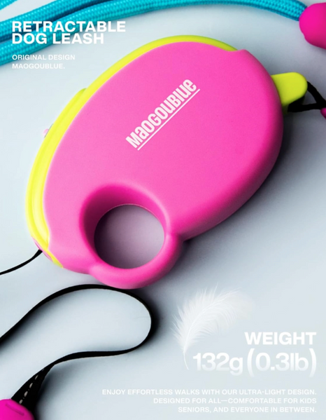 Поводок-рулетка для собак Maogoublue Marshmallow 2.5м Brown Sea Salt Spray B1388 фото