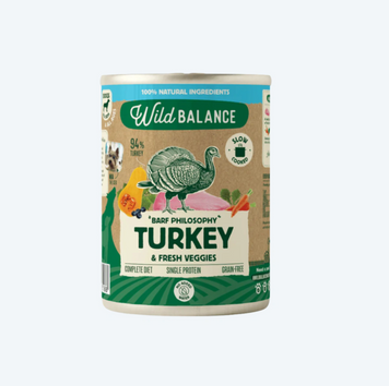 Влажный корм для собак Wildbalance Индейка и свежие овощи BARF Philosophy 400г K0020 фото