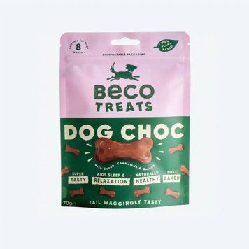 Печиво для собак Beco Pets Шоколад з керобом, ромашкою та кіноа 70 г (рослинний білок) 10454 фото