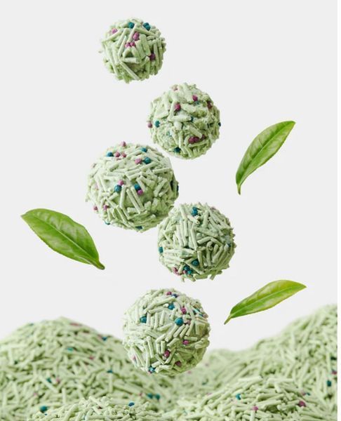 Натуральний тофу наповнювач Vetreska Green Tea 2,5 кг з ароматом зеленого чаю 8318 фото