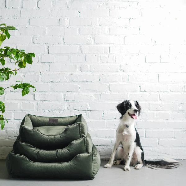 Леженка для собак Velur Green - Noble Pet 13717 фото