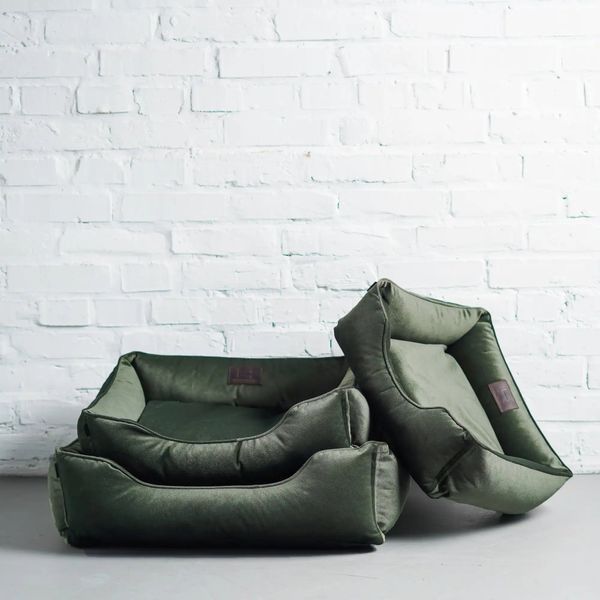 Леженка для собак Velur Green - Noble Pet 13717 фото