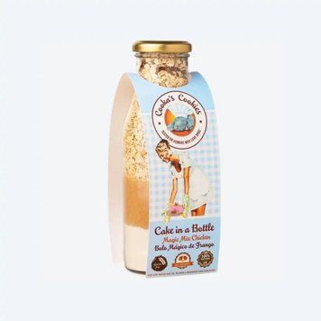 Натуральна суміш для приготування святкового торту для собак Cooka's Cookies Cake In Bottle з Куркою 10368 фото