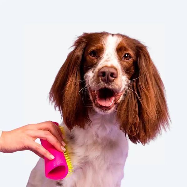 Щітка для собак Pet Teezer Pink/Yellow