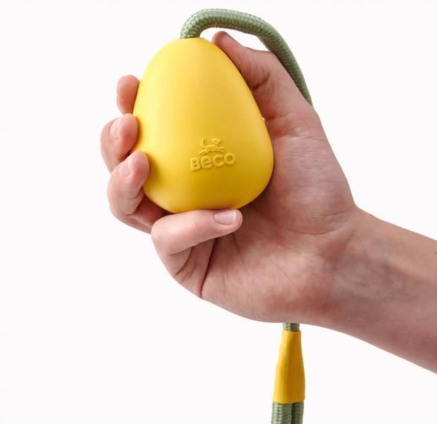 Игрушка на веревке для собак Beco Pets Slinger Pebble Желтый 10471 фото