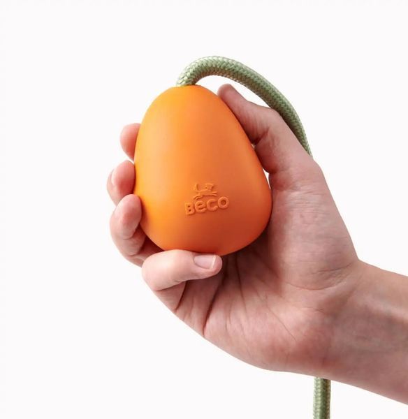 Іграшка на мотузці для собак Beco Pets Slinger Pebble Помаранчевий 10475 фото