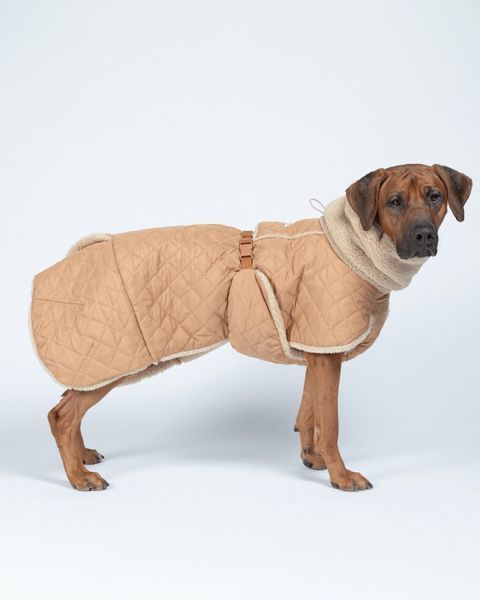 Тёплая попона для собак Paikka Winter Sherpa Jacket Camel