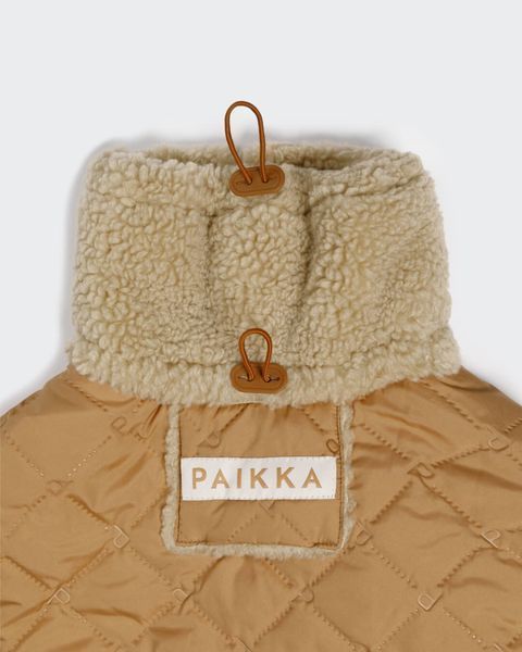 Тёплая попона для собак Paikka Winter Sherpa Jacket Camel