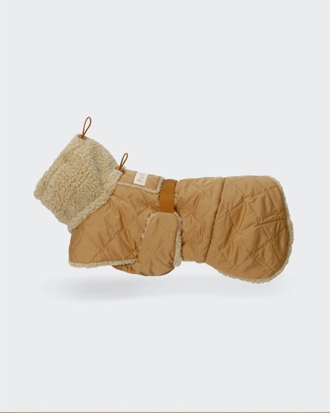 Тепла попона для собак Paikka Winter Sherpa Jacket Camel