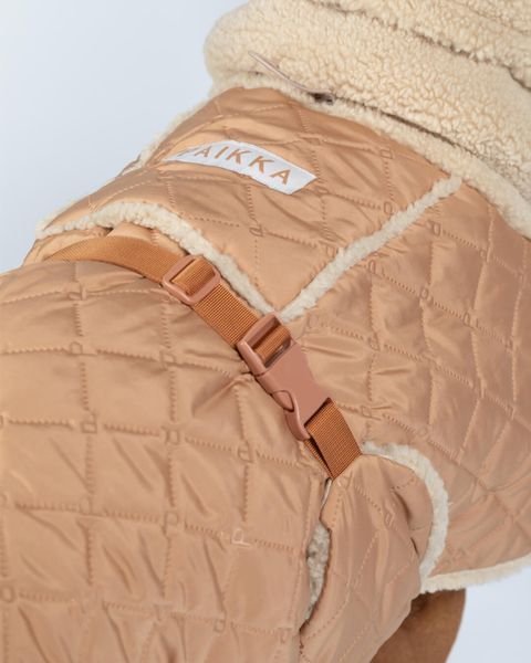 Тепла попона для собак Paikka Winter Sherpa Jacket Camel