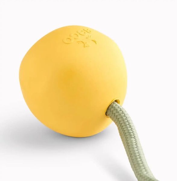 Игрушка мячик на веревке для собак Beco Pets Slinger Ball Желтый 10479 фото