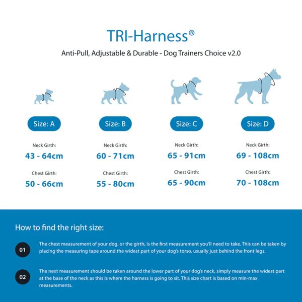 Шлея для собак BullyBillows TRI-Harness v2.0 Anti-Pull бірюзова 8969 фото