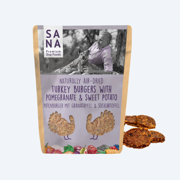 Лакомство с индейкой, бататом и гранатом для собак SANADOG, 100г B1409 фото