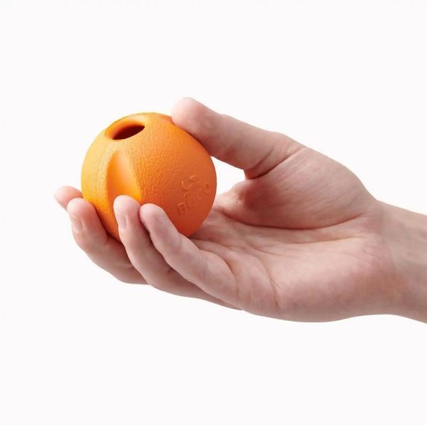Игрушка мячик с отверстием для лакомства для собак Beco Pets Fetch Ball Оранжевый 10493 фото