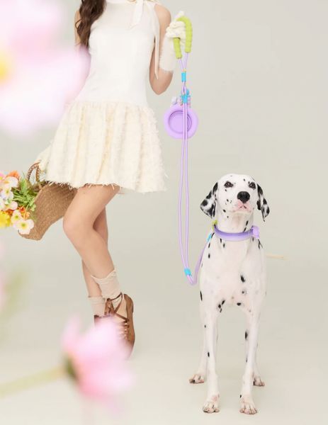 Повідець для собак Maogoublue MARSHMALLOW SMART DOG LEASH-FLOWERS 8255 фото