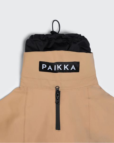 Дождевик для собак с умным светоотражающим эффектом PAIKKA Visibility Raincoat Lite Taupe