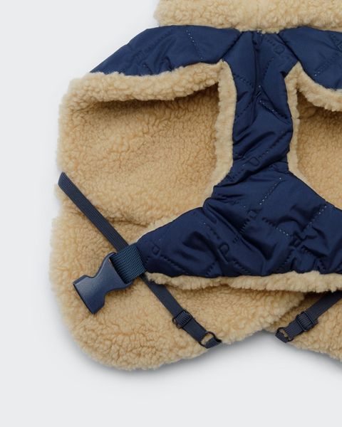 Тёплая попона для собак Paikka Winter Sherpa Jacket Navy 8055 фото