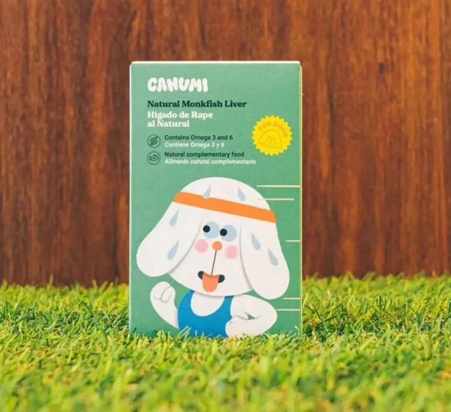 Влажный корм для собак из натуральной Печенки Морского Черта Canumi-120грамм. 11920 фото